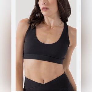 PopFlex Deep Darling Bra (Ribbed) - Dark Charcoal, Size M